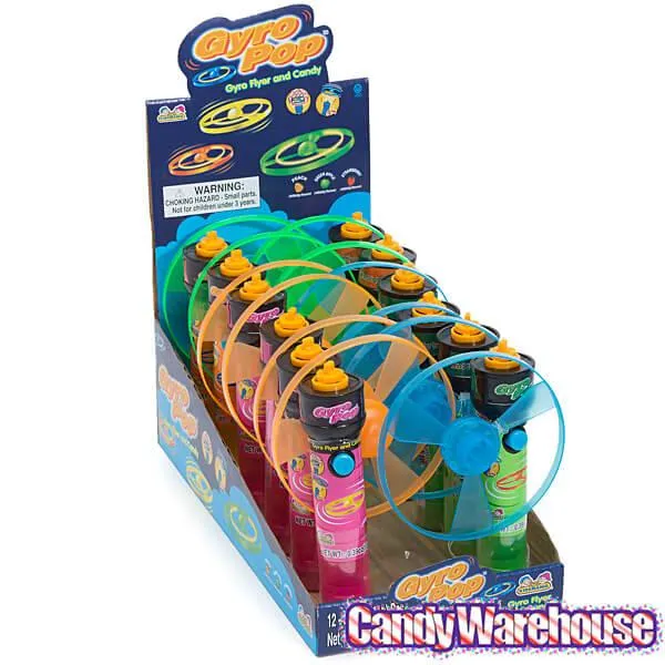 Gyro Pop Flyers with Candy: 12-Piece Display - Image 2