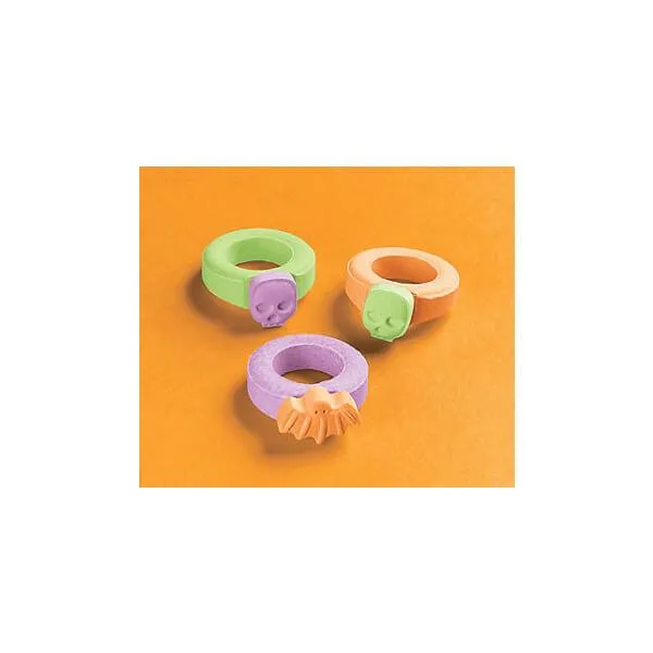 Halloween Candy Rings: 48-Piece Bag - Image 2