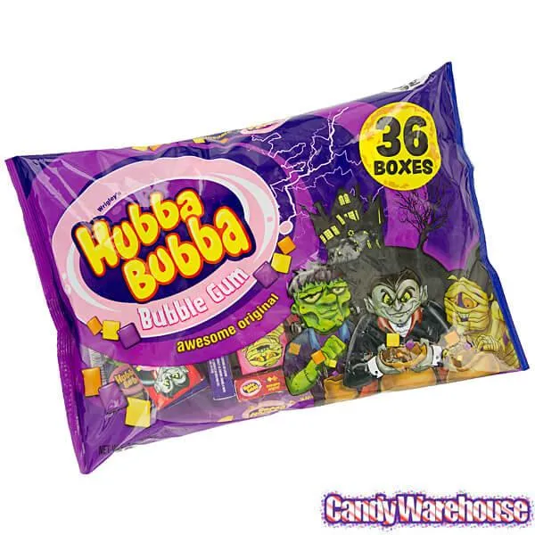Halloween Hubba Bubba Bubble Gum Packs: 36-Piece Bag - Image 3