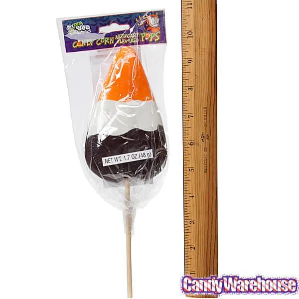 Bee International Halloween Jumbo Candy Corn Lollipops: 12-Piece Display - Image 2