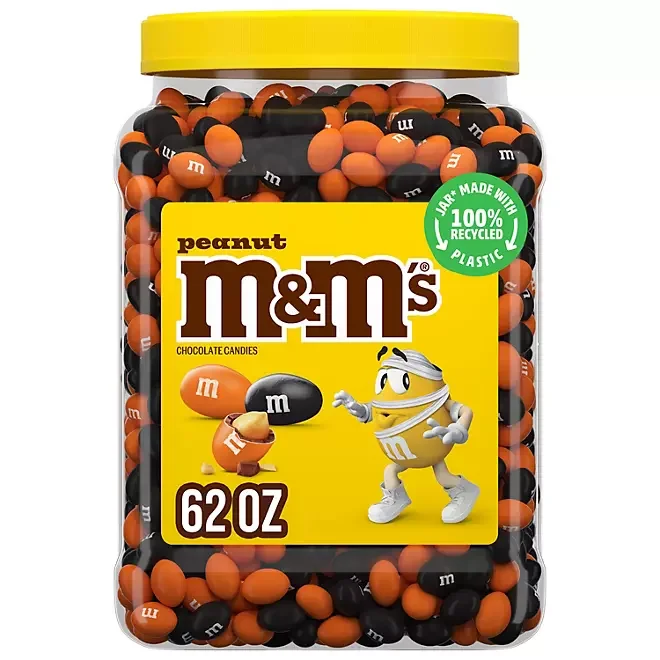 Halloween M&M's Candy - Peanut: 62-Ounce Tub