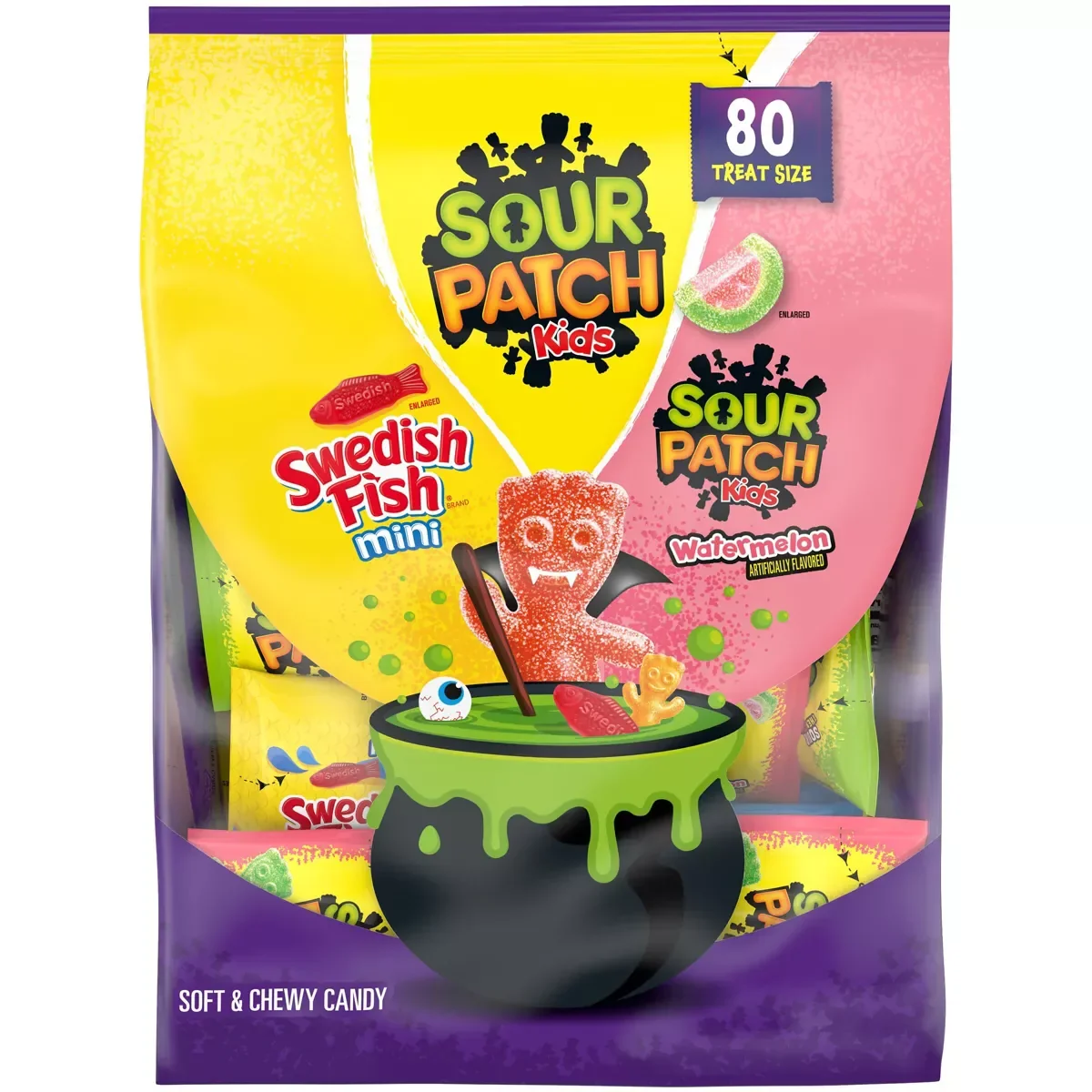 Halloween Sour Patch Kids Candy Snack Packs: 80-Piece Bag - Image 2