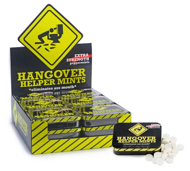 Hangover Helper Extra Strength Peppermint Tin: 18-Piece Display