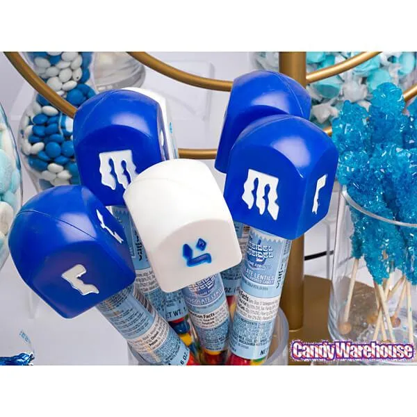 Bee International Hanukkah Dreidel Candy Tubes: 24-Piece Display - Image 2