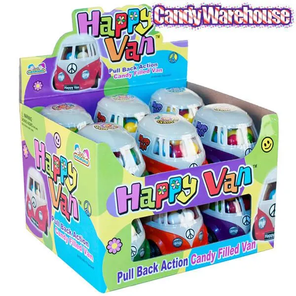 Happy Van Candy Filled Toy Vans: 12-Piece Box - Image 3
