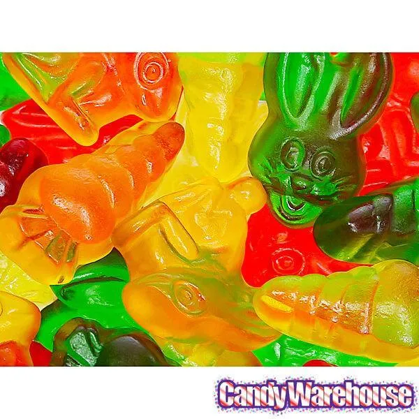 Haribo Happy Hoppers Bunnies and Carrots Gummy Candy: 3LB Box - Image 3