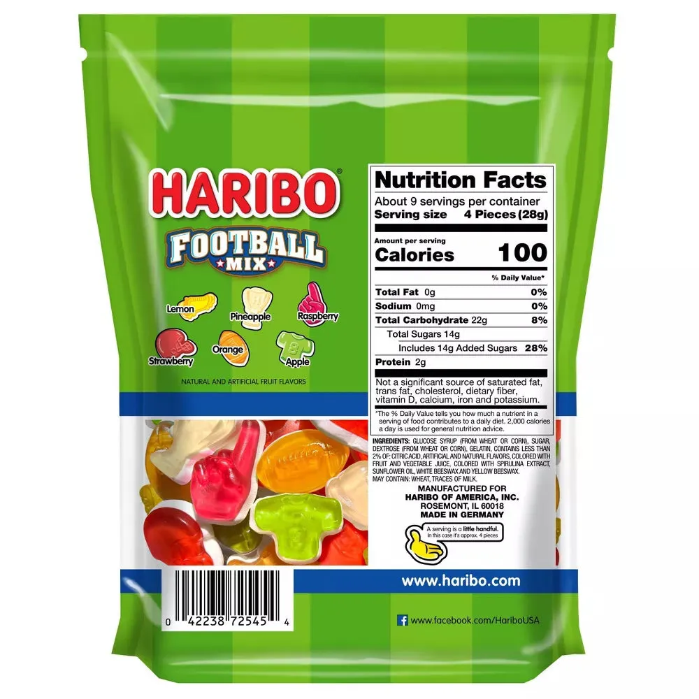 Haribo Football Mix Gummy Candy: 9-Ounce Bag - Image 2