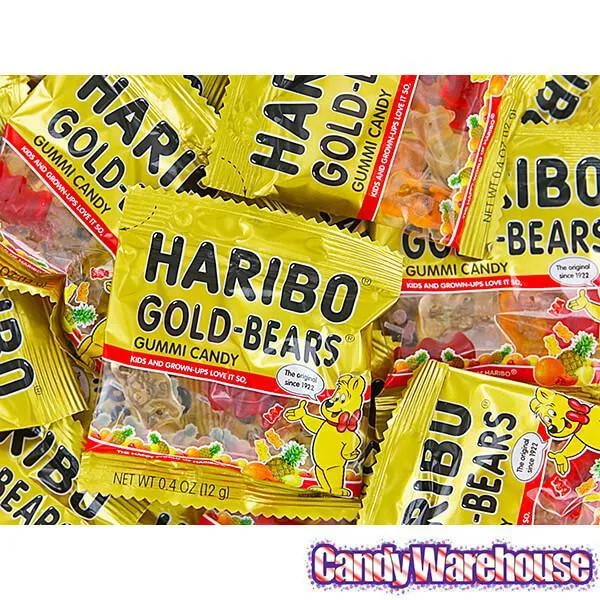 Haribo Gold-Bears Gummy Bears 0.4-Ounce Packs: 54-Piece Tub - Image 6