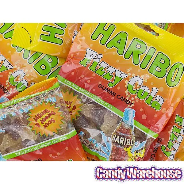 Haribo Gummy Fizzy Cola Bottles Candy: 3.75LB Box - Image 4