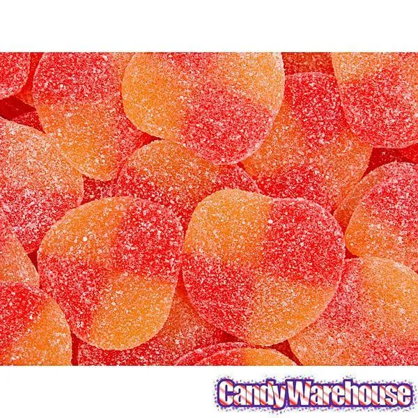 Haribo Gummy Peaches Candy: 5LB Bag - Image 4