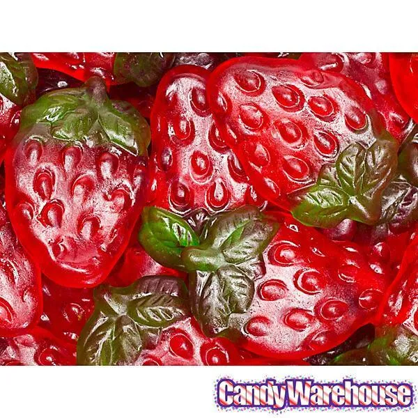 Haribo Gummy Strawberries Candy: 5LB Bag - Image 3