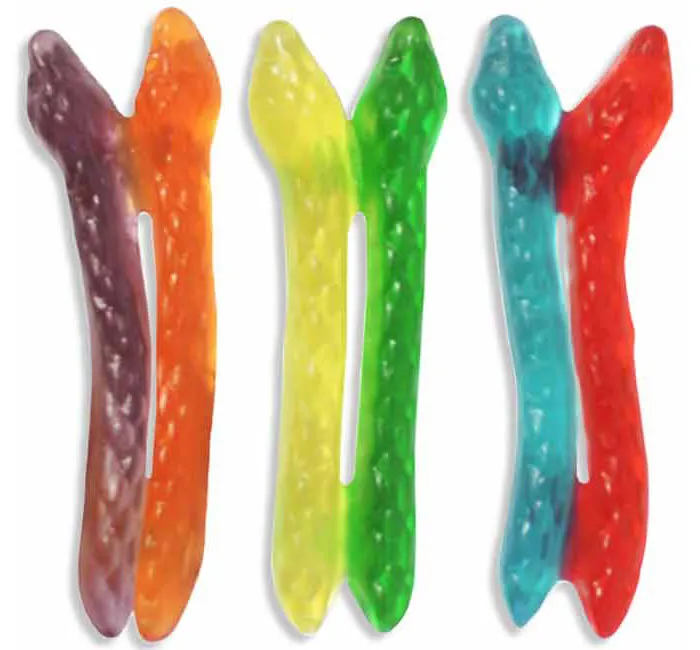 Haribo Gummy Twin Snakes Candy - Bulk: 5LB Case