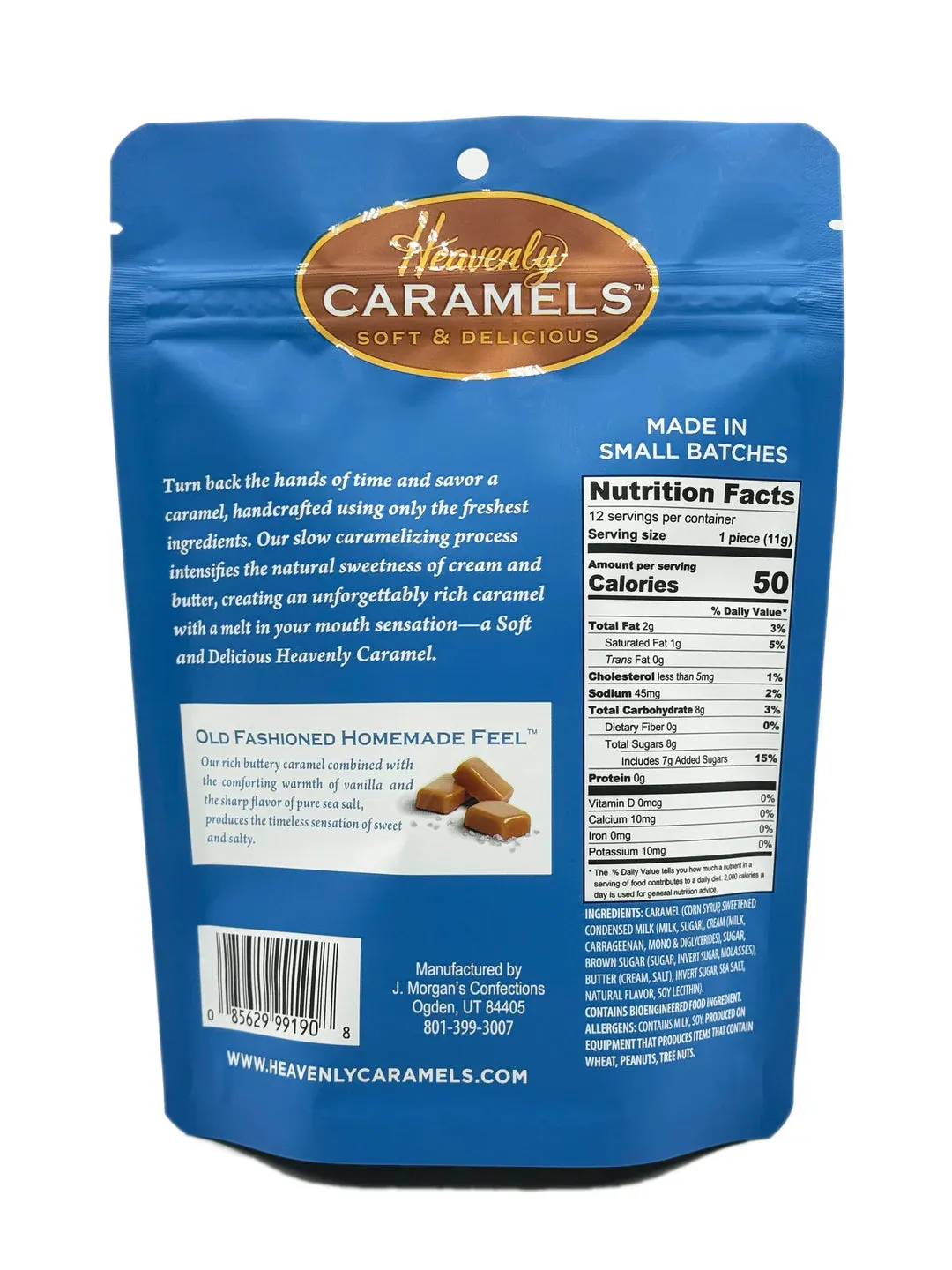 Heavenly Caramels - Sea Salt Peg Bag: 12-Piece Case - Image 3