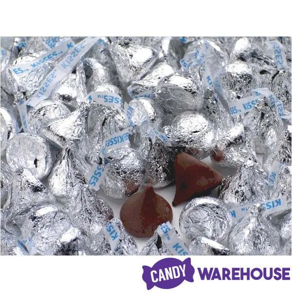Hershey's Kisses Silver Foiled Milk Chocolate Candy: 56-Ounce Bag - Image 5