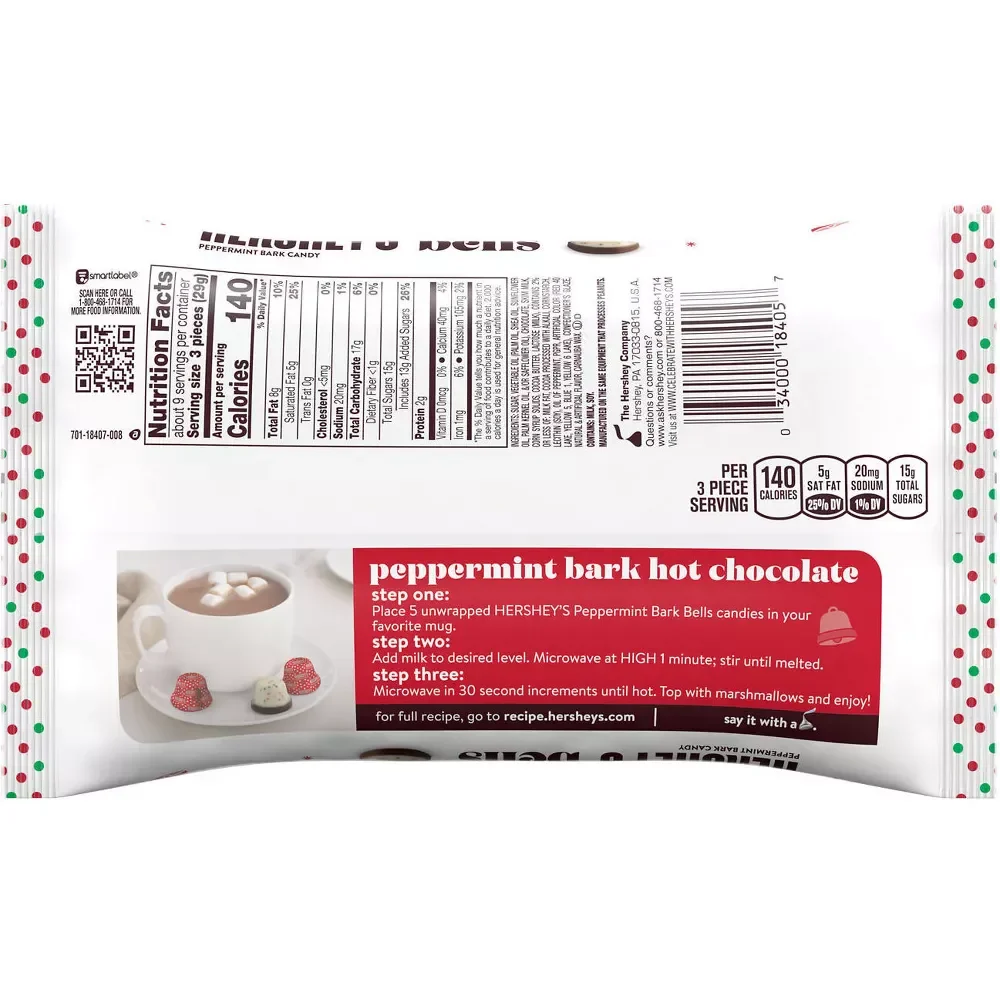 Hershey's Christmas Peppermint Bells Candy: 9-Ounce Bag - Image 3