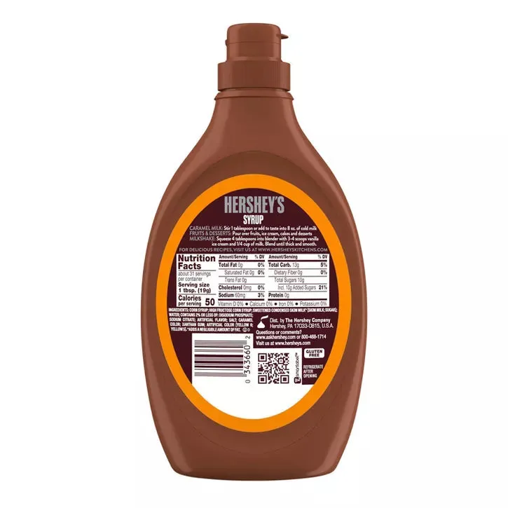 Hershey's Caramel Syrup: 22-Ounce Bottle - Image 2