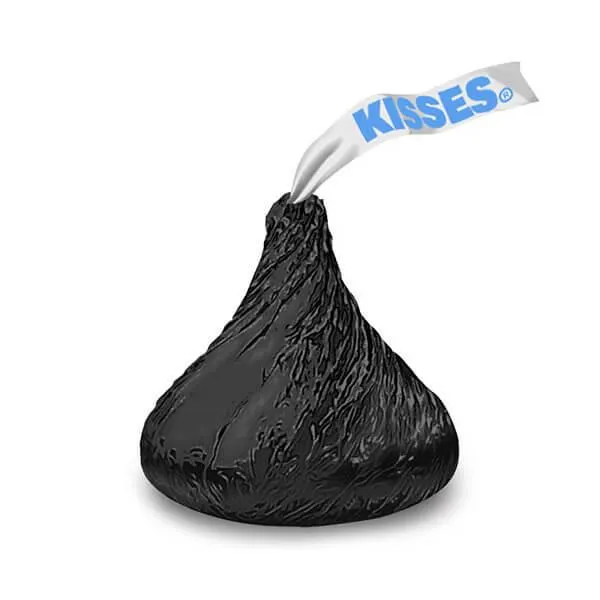 Hershey's Kisses Black Foiled Milk Chocolate Candy: 400-Piece Bag - Image 3