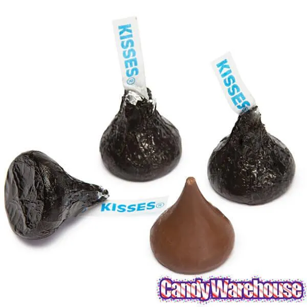 Hershey's Kisses Black Foiled Milk Chocolate Candy: 400-Piece Bag - Image 4