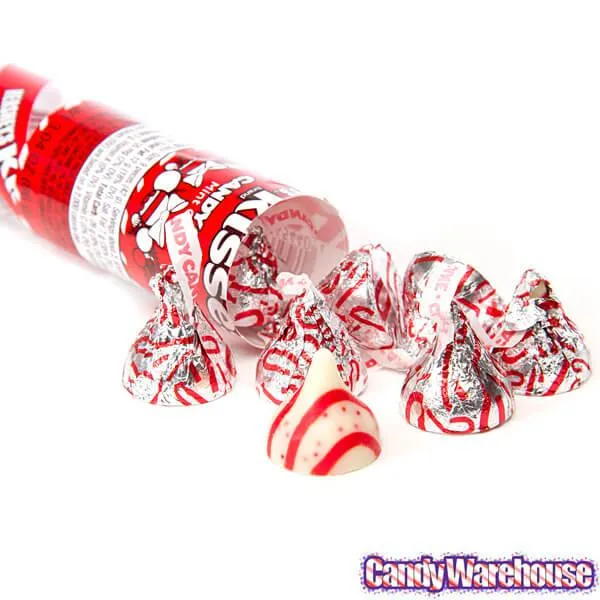 Hershey's Kisses Candy Cane Chocolates Filled Tubular Candy Cane - Image 3