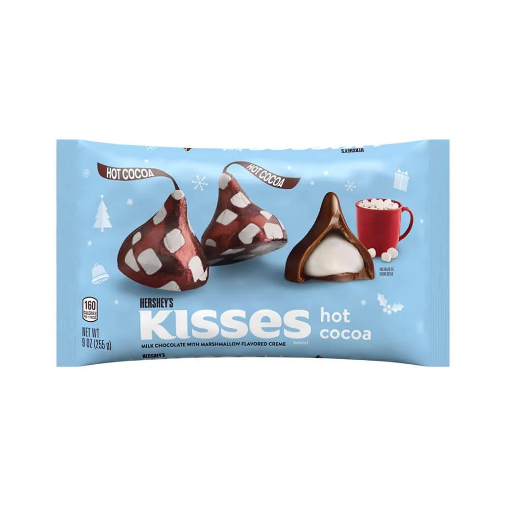 Hershey's Kisses Hot Cocoa Milk Chocolates with Marshmallow Creme: 9-Ounce Bag - Image 6