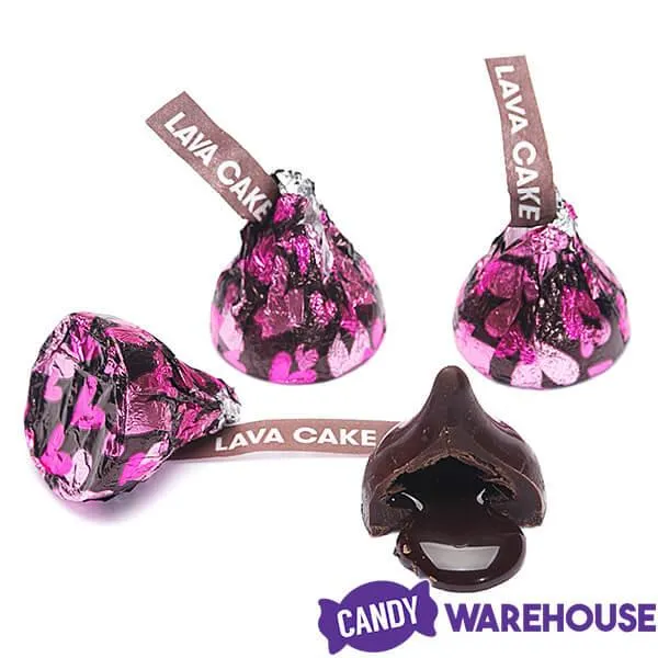 Hershey's Kisses Lava Cake Foiled Dark Chocolates with Gooey Chocolate Centers: 50-Piece Bag - Image 6