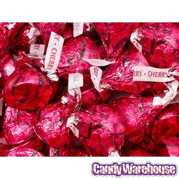 Hershey's Kisses Milk Chocolates with Cherry Cordial Creme Filling: 9-Ounce Bag - Image 4