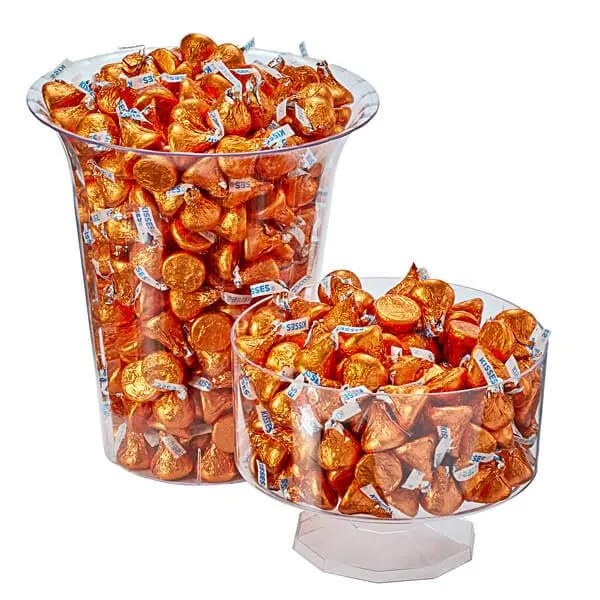 Hershey's Kisses Orange Foiled Milk Chocolate Candy: 400-Piece Bag - Image 6
