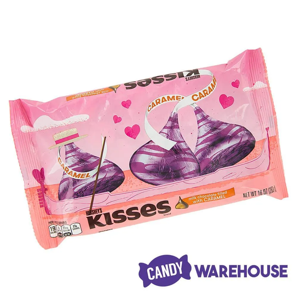 Hershey's Kisses Pink Foiled Milk Chocolates with Caramel Filling: 60-Piece Bag - Image 3
