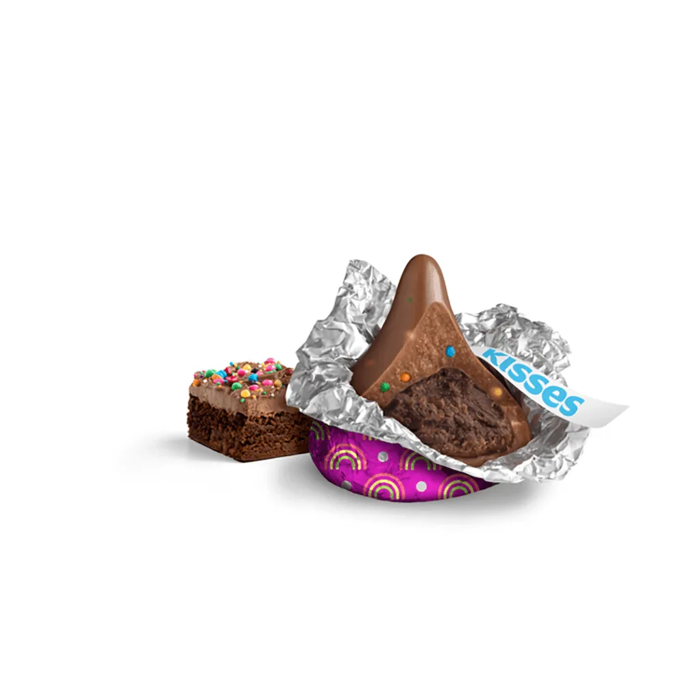 Hershey's Kisses Rainbow Brownie Candy: 9-Ounce Bag - Image 2