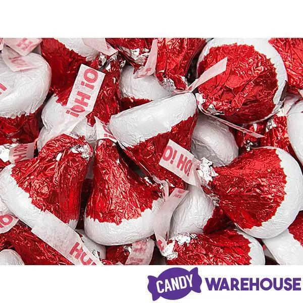 Hershey's Kisses in Santa Hat Foils: 10.1-Ounce Bag - Image 3