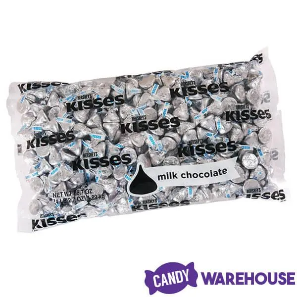 Hershey's Kisses Silver Foiled Milk Chocolate Candy: 400-Piece Bag - Image 5