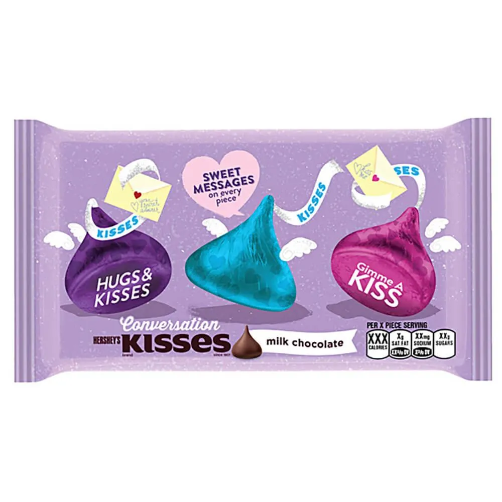 Hershey's Valentine Conversation Kisses Foiled Milk Chocolate Candy: 60-Piece Bag - Image 4