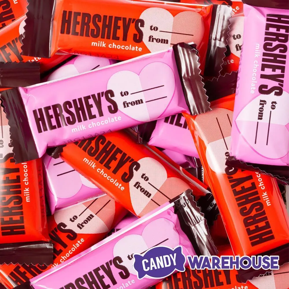 Hershey's  Milk Chocolate Valentine Snack Size Bars: 28-Piece Bag - Image 3
