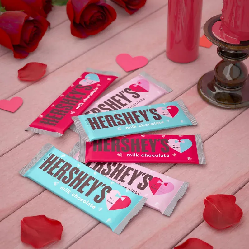 Hershey's Milk Chocolate Valentine's Exchange Full Size Candy Bars: 6-Piece Pack - Image 2