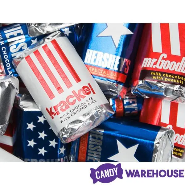 Hershey's Miniatures Chocolate Candy Bars - USA Flag: 12-Ounce Bag - Image 2