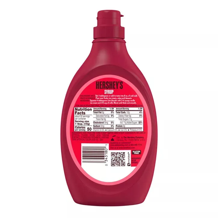 Hershey's Strawberry Syrup: 22-Ounce Bottle - Image 2