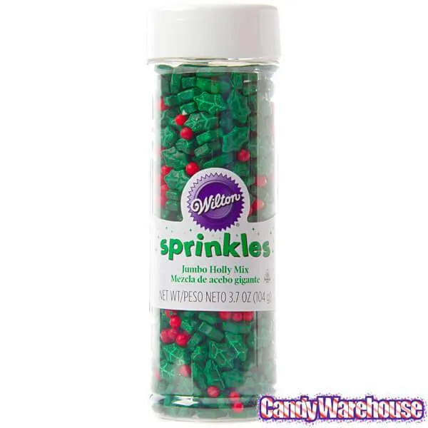 Holly Mix Sprinkles: 3.9-Ounce Bottle - Image 3