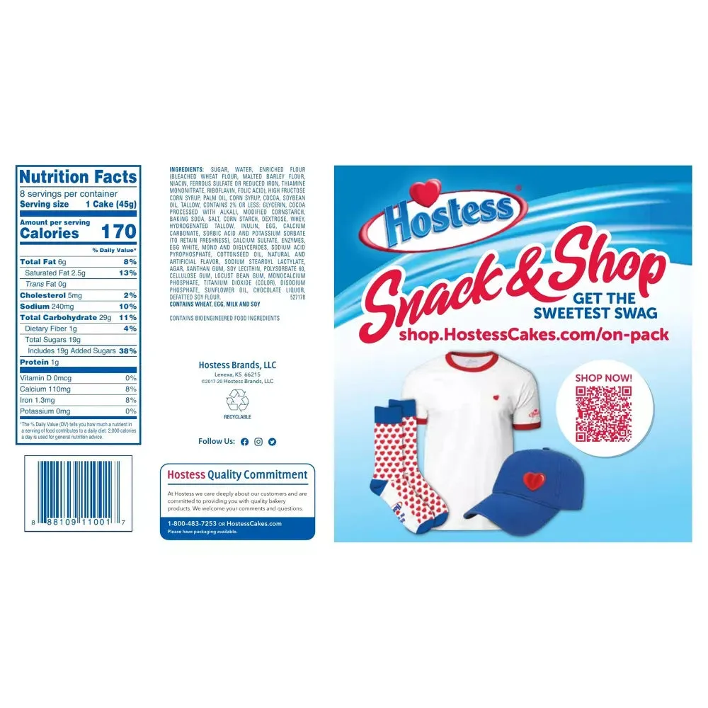 Hostess Chocolate Cup Cakes: 8-Piece Box - Image 3