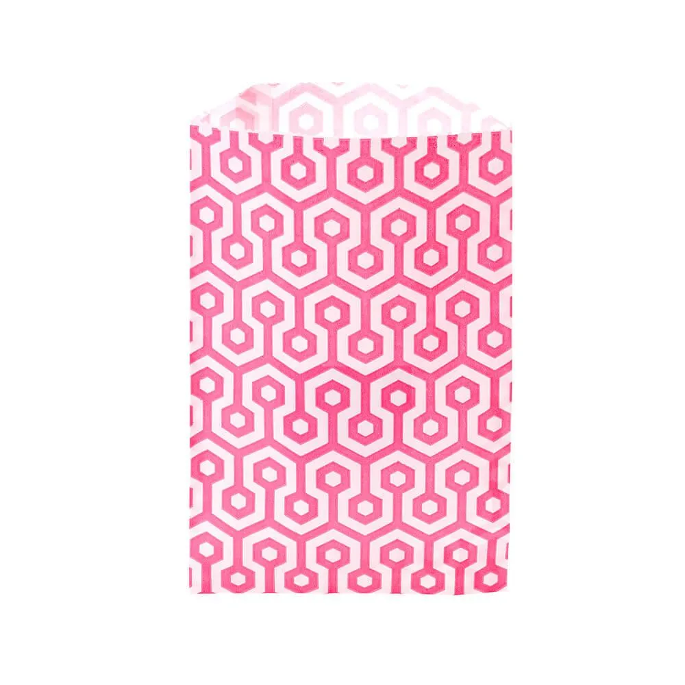 Hot Pink Honeycomb Candy Bags: 25-Piece Pack