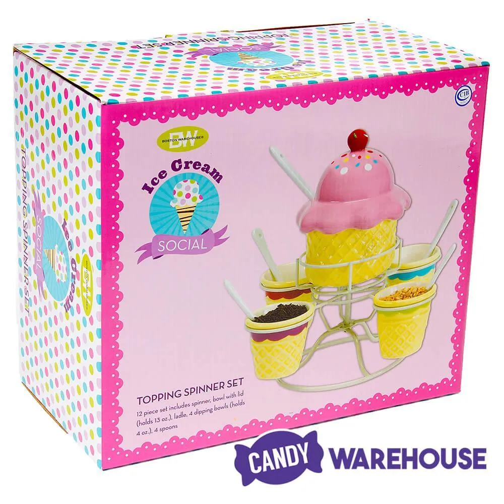 Ice Cream Social Candy Topping Spinning Server - Image 2