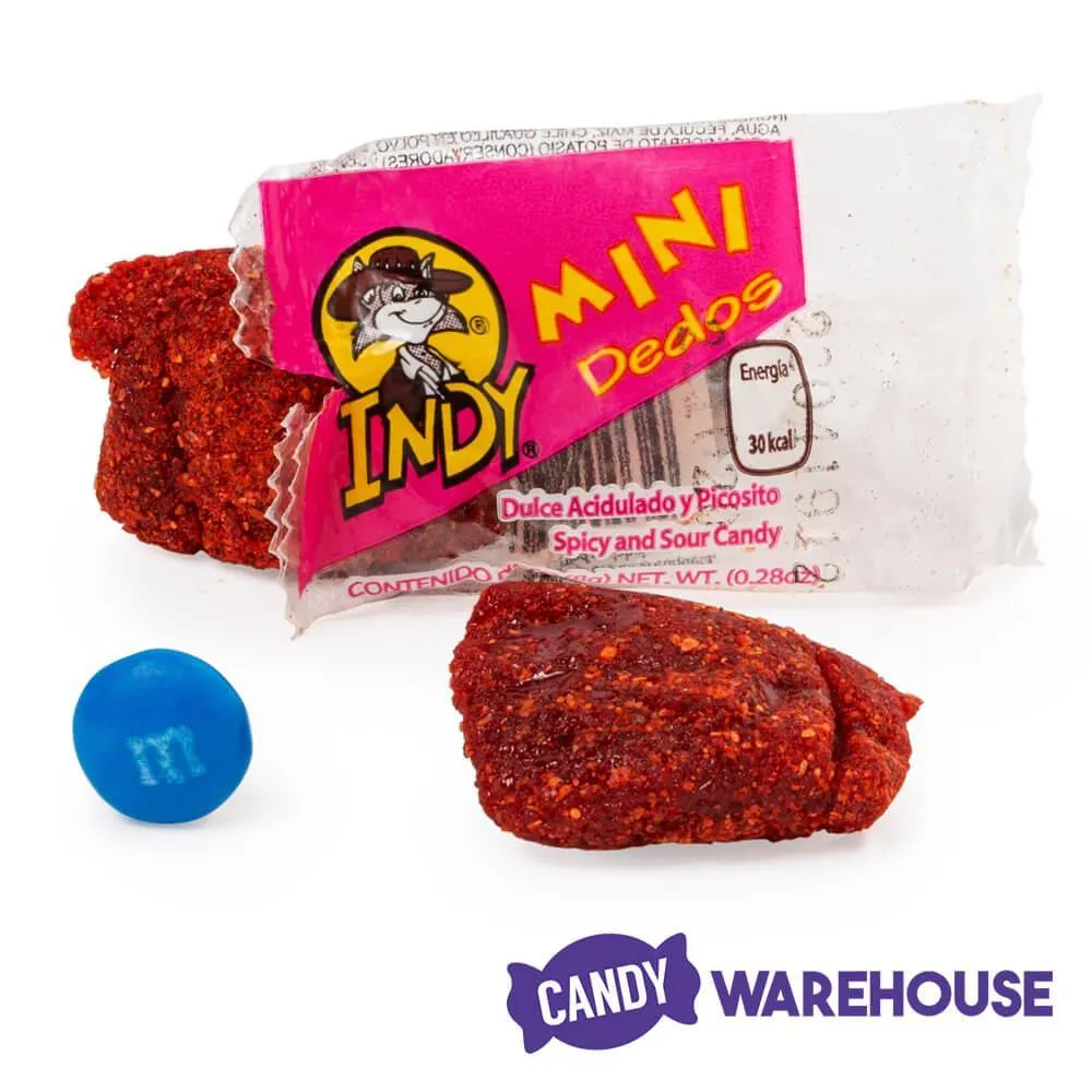 Indy Mini Dedos Spicy and Sour Candy: 50-Piece Bag - Image 3