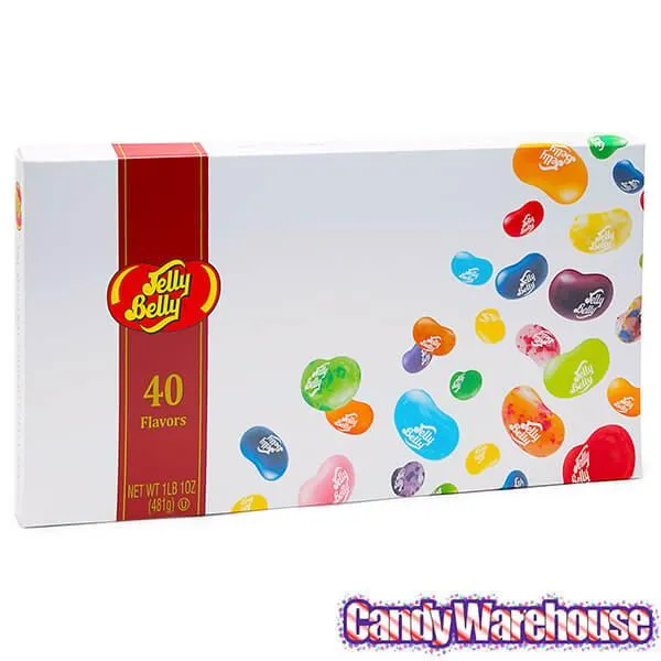 Jelly Belly 40 Flavors Jelly Beans Sampler: 17-Ounce Gift Box - Image 4