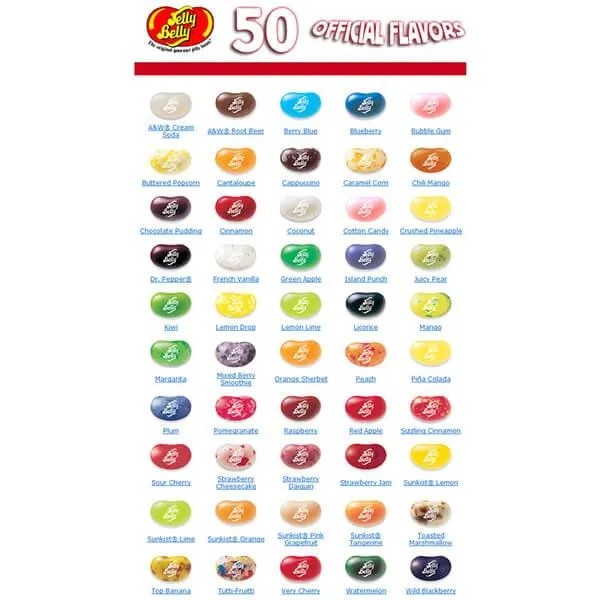Jelly Belly 49 Flavors Jelly Beans: 10LB Case - Image 4