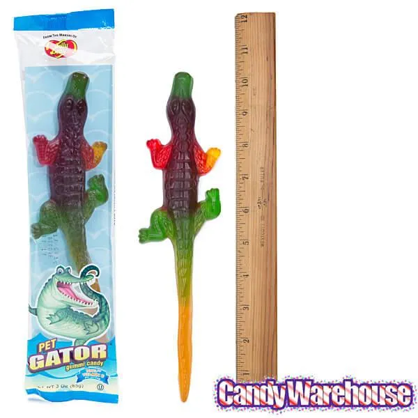 Jelly Belly Big Gummy Alligators Candy Packs: 24-Piece Case - Image 4