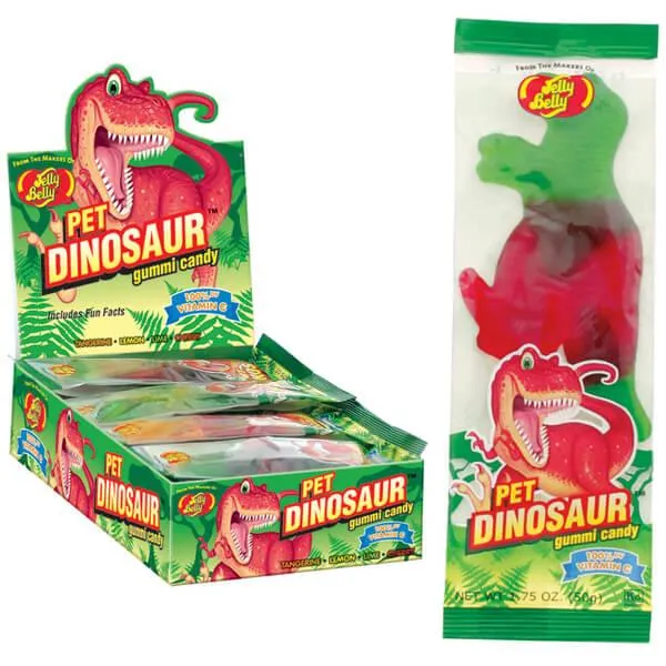 Jelly Belly Big Gummy Dinosaurs Candy Packs: 48-Piece Case - Image 3