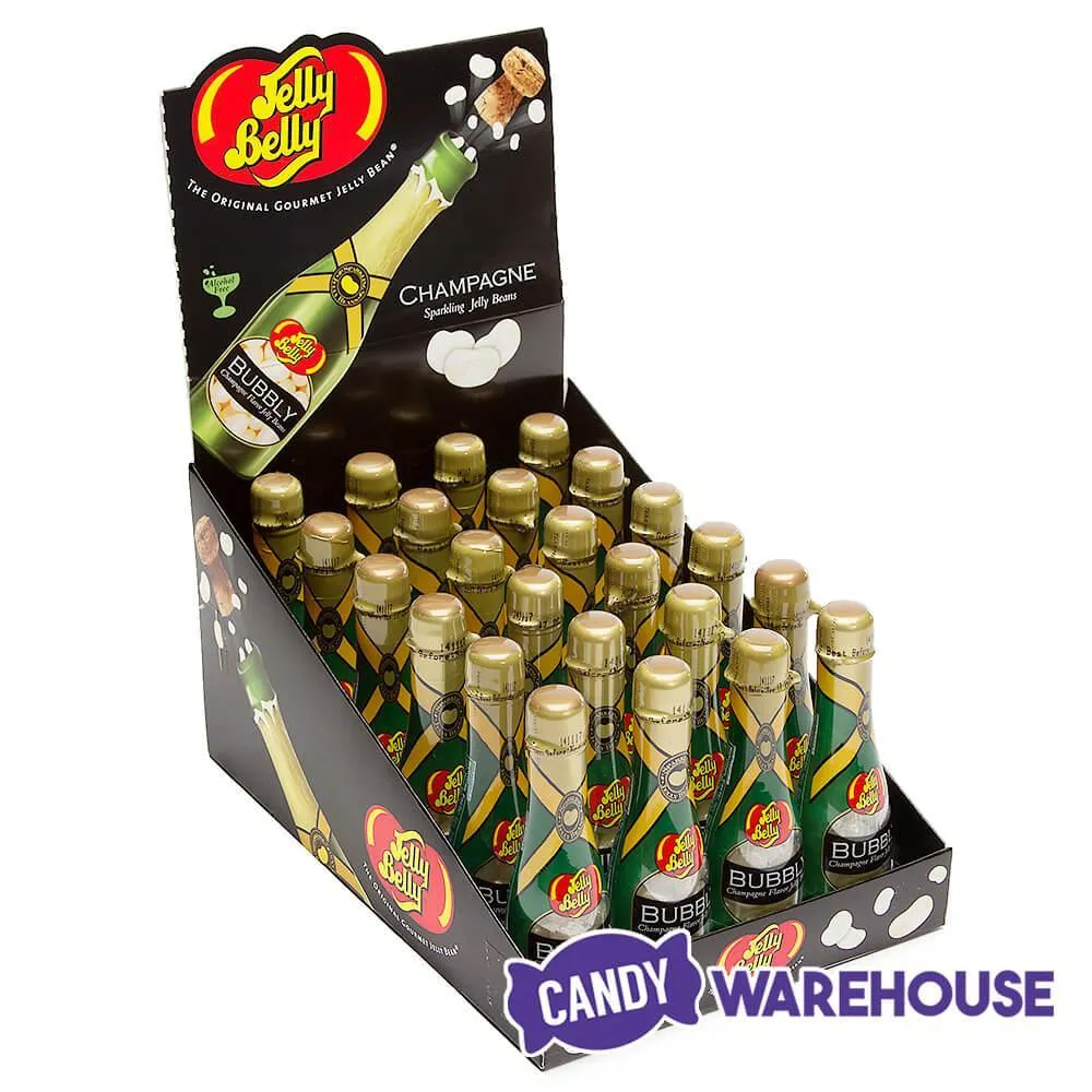 Jelly Belly Champagne Jelly Beans Candy 1.5-Ounce Bottles: 24-Piece Display - Image 2