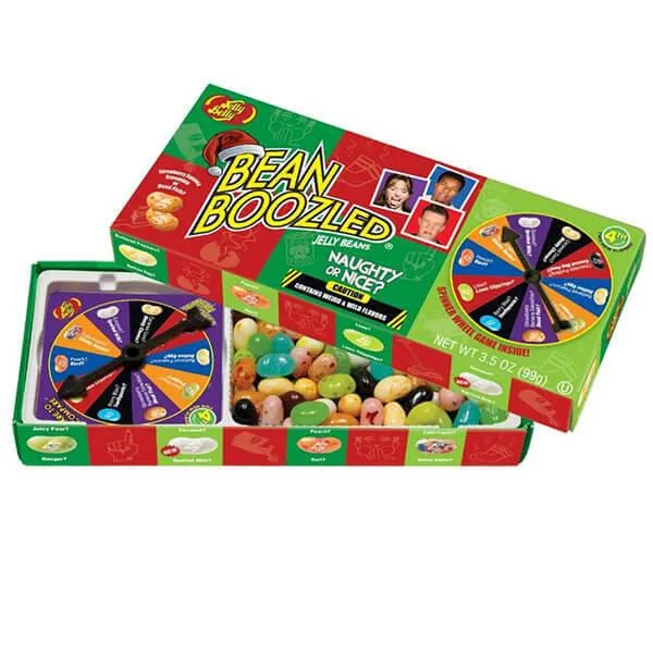 Jelly Belly Christmas Bean Boozled Jelly Beans Spinner Game Box