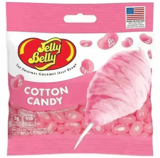 Jelly Belly Cotton Candy Peg Bags: 12-Piece Case