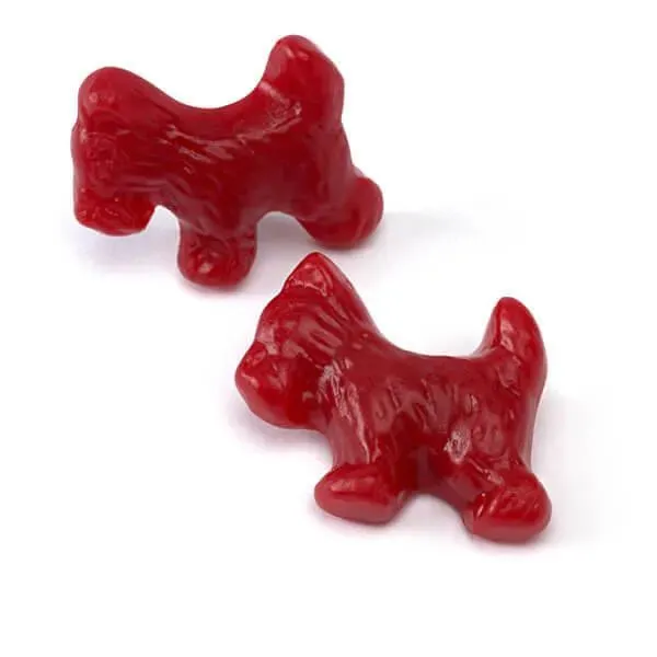 Jelly Belly Red Licorice Scottie Dogs - Bulk: 10LB Case