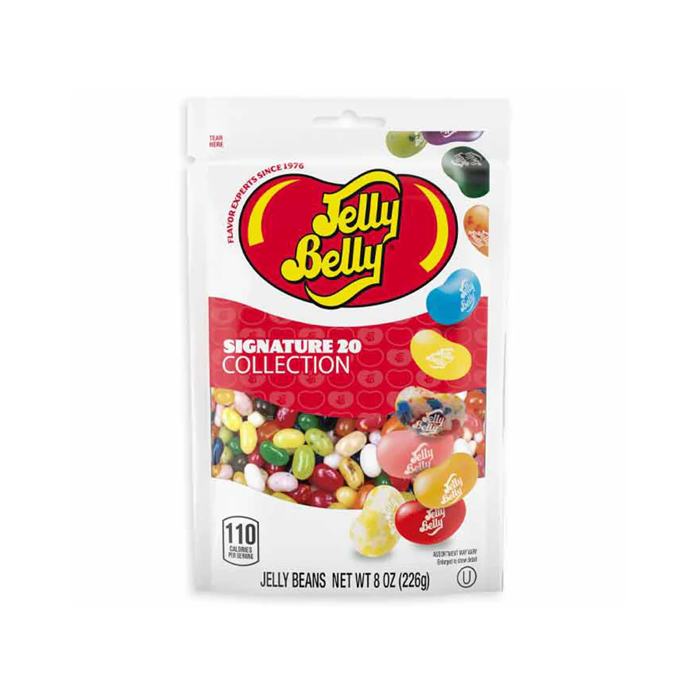 Jelly Belly Signature 20 Flavor Jelly Beans Stand-Up Bags: 6-Piece Box